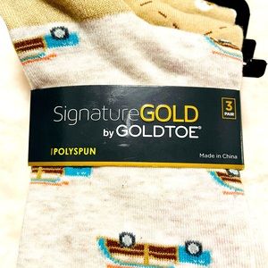 Men’s Goldtoe Signature Socks 3 Pairs, Brand New!